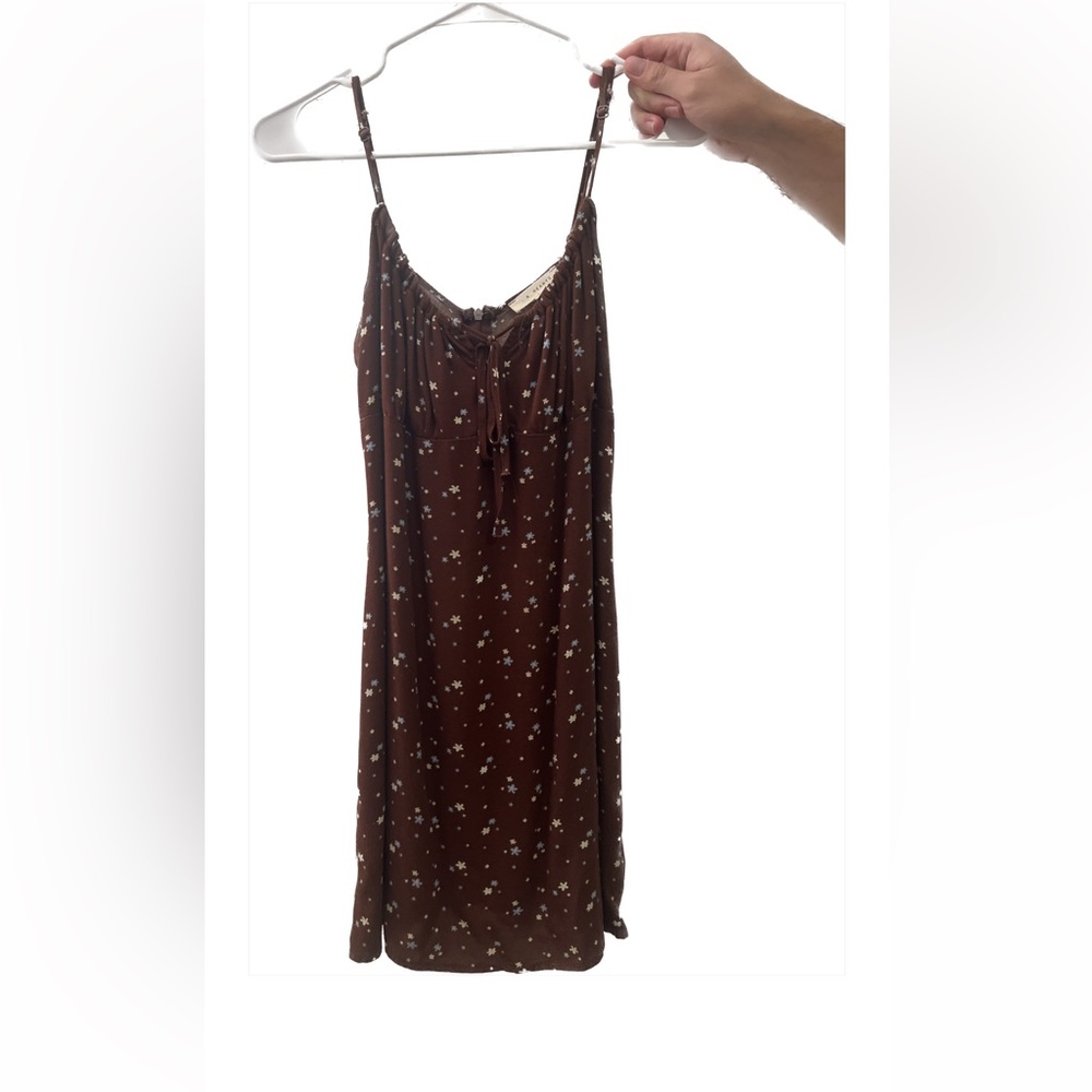 Flower Brown Dress